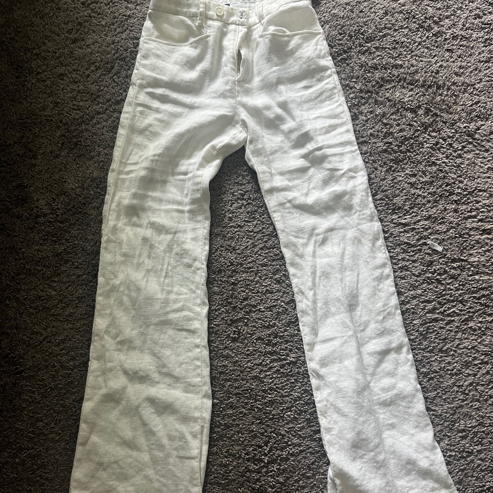 linen trousers
